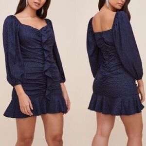 ASTR The Label Navy Flutter Dress size XL